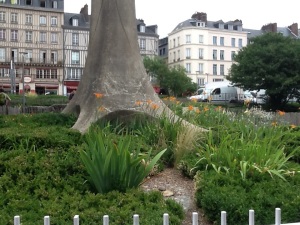 Le Bucher. The spot where St. Joan of Ark was burned on 30 May, 1431.