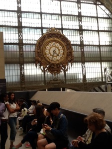 Gold Clock in the Musee D'Orsay
