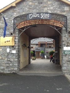 Stone gateway entrance to Court yard hotel, Leixlip